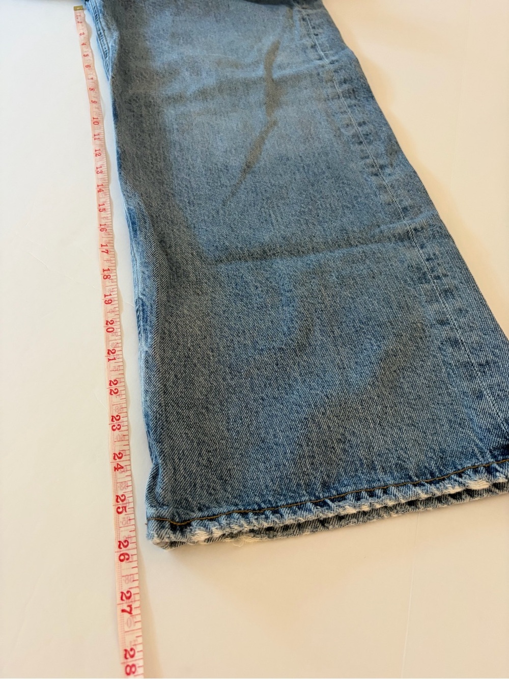 Agolde Women’s Medium Wash Wide Leg Denim Jeans Size 27 - Picture 4 of 9